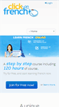 Mobile Screenshot of clickonfrench.com